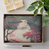 Japanisches Blossom im Park Seidenpapier (Geschenk)