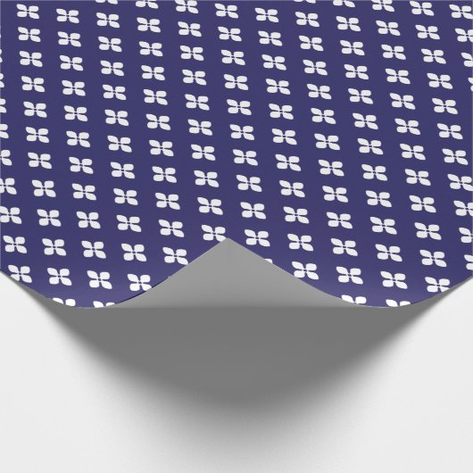 Japanisches Blue Wrapping Papier Geschenkpapier (Ecke)