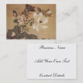 Japanisches Blumen Visitenkarte (Vorne/Hinten)