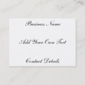 Japanisches Blumen Visitenkarte (Rückseite)