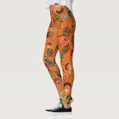 Japanisches Blumenmuster  Leggings (Links)