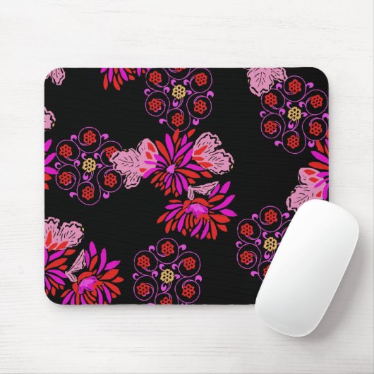 japanisches Blumenmuster Mousepad (Mit Mouse)