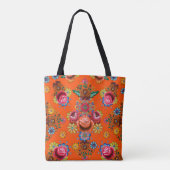 Japanisches Blumenmuster Tasche (Rückseite)