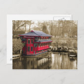 japanisches Boot Postkarte (Vorne/Hinten)