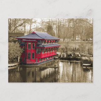 japanisches Boot Postkarte