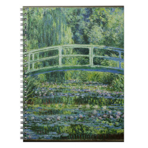 Japanisches Bridge Over Water Lilies Notebook Notizblock