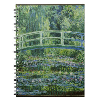 Japanisches Bridge Over Water Lilies Notebook Notizblock