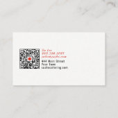 Japanisches Chef-Logo | QR-Code Visitenkarte (Rückseite)