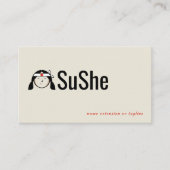 Japanisches Chef-Logo | QR-Code Visitenkarte (Vorderseite)