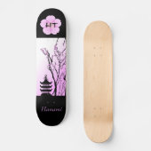 Japanisches Cherry Blossom 7 7/8" Monogram Skatebo Skateboard (Vorderseite)