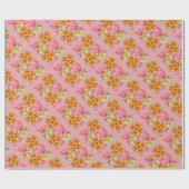 Japanisches Cherry Blossom Luxury Pattern Geschenkpapier (Flach)