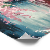 Japanisches Cherry Blossom Poster (Ecke)
