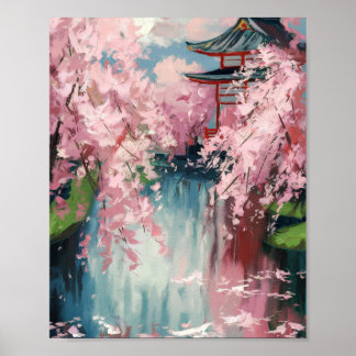 Japanisches Cherry Blossom Poster