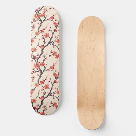 Japanisches Cherry Blossom Skateboard (Vorderseite)