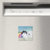 Japanisches Chin Beach Ball Magnet (In Situ (Geschirrspüler))