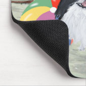 Japanisches Chin Beach Ball Mousepad (Ecke)