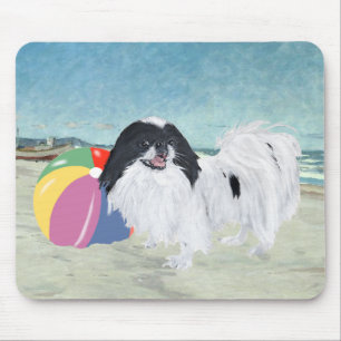 Japanisches Chin Beach Ball Mousepad