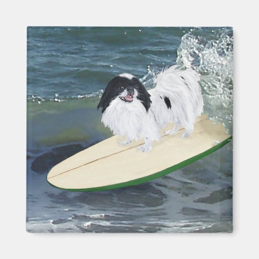 Japanisches Chin Surfing Magnet (Vorne)