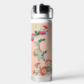 Japanisches Chrysanthemen-Design Trinkflasche (Hinten)