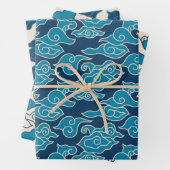 Japanisches Cloud-Muster Geschenkpapier Set (Beispiel)