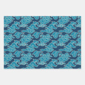 Japanisches Cloud-Muster Geschenkpapier Set (Vorderseite)