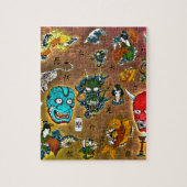 Japanisches Collage Puzzle (Vertikal)