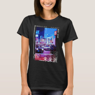 Japanisches Cyberpunk-Tokio-Streetwear-Ästhetik Ja T-Shirt