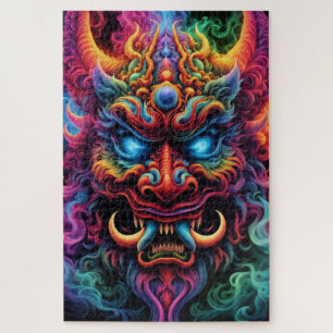 Japanisches Dämon-Jigsaw-Puzzle Puzzle