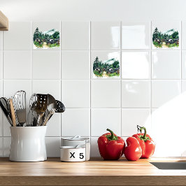 Japanisches Dorf Fliese