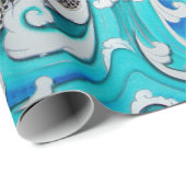 JAPANISCHES DRACHE Packpapier (Rolleneckpunkt)