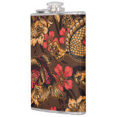 Japanisches Drachenkoi-Muster. Flachmann (Links)