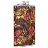 Japanisches Drachenkoi-Muster. Flachmann (Rechts)