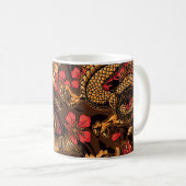 Japanisches Drachenkoi-Muster. Kaffeetasse (VorderseiteRechts)