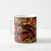 Japanisches Drachenkoi-Muster. Kaffeetasse (Vorderseite Links)