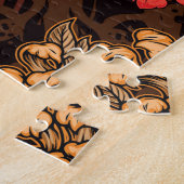 Japanisches Drachenkoi-Muster. Puzzle (Seite)