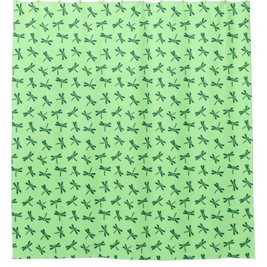 Japanisches Drachenmuster, Light Jade Green Duschvorhang (Vorderseite)