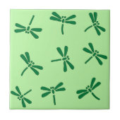 Japanisches Drachenmuster, Light Jade Green Fliese (Vorderseite)