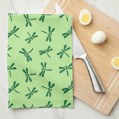 Japanisches Drachenmuster, Light Jade Green Handtuch (Viertel Falte)