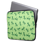 Japanisches Drachenmuster, Light Jade Green Laptopschutzhülle (Vorderseite Links)