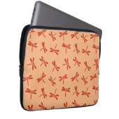 Japanisches Drachenmuster, Mandarin Orange Laptopschutzhülle (Vorne Rechts)