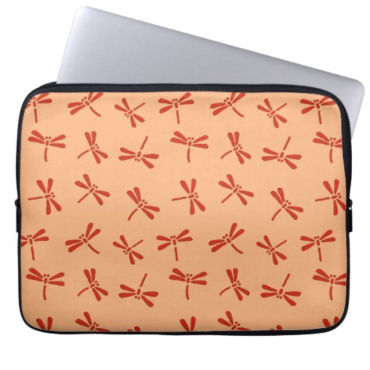 Japanisches Drachenmuster, Mandarin Orange Laptopschutzhülle (Vorderseite)