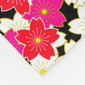 japanisches Druckdesign - Kimono-Muster Fleecedecke (Ecke)
