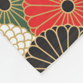 japanisches Druckdesign - Kimono-Muster Fleecedecke (Ecke)