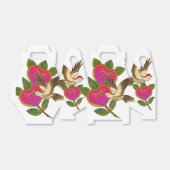 japanisches Druckdesign - Kimono-Muster Geschenkschachtel (Ungefaltet)