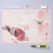 JAPANISCHES DRUCKPAPIER FLYING WHITE DOVE SEIDENPAPIER (Handwerk)