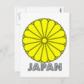 Japanisches Emblem Postkarte (Vorne/Hinten)