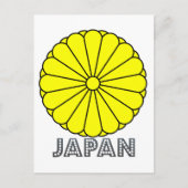 Japanisches Emblem Postkarte (Vorderseite)