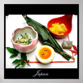 Japanisches Essen, Bilder aus Japan Poster