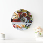 Japanisches Essen Große Wanduhr (Zuhause)