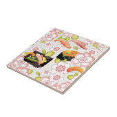 Japanisches Essen: Sushi-Muster 2 Fliese (Seite)